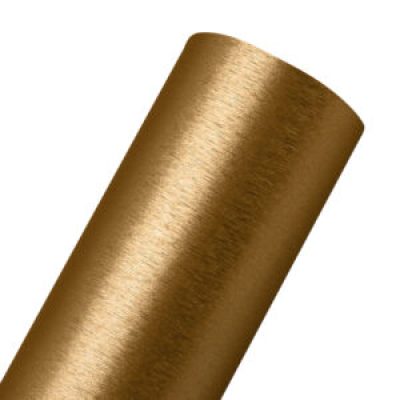 Vinil Aço Escovado Dourado 1,22 Rl25